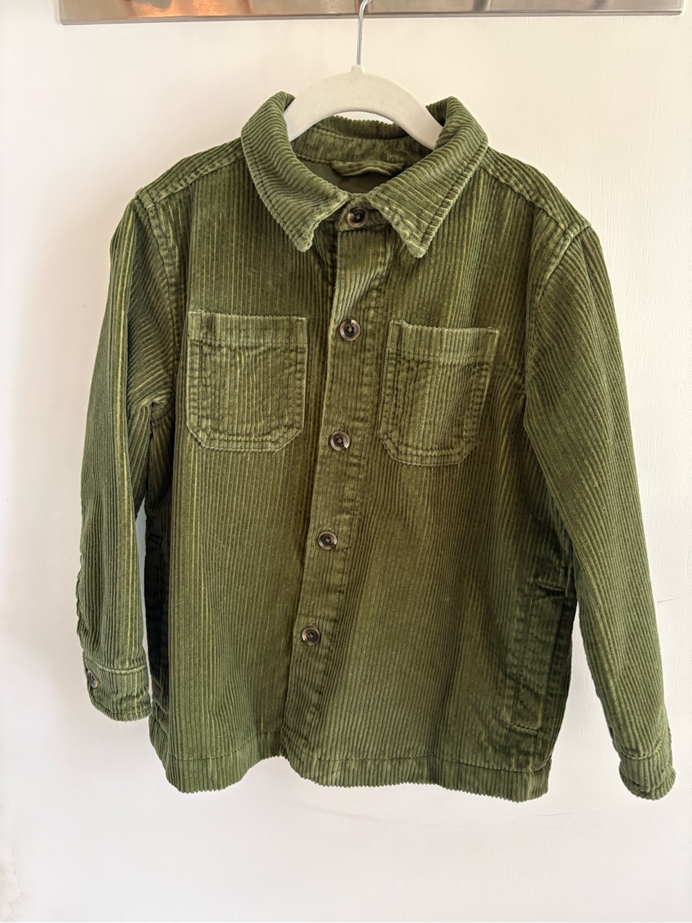 Cat & Jack Kids Olive Green Corduroy Button-Up Jacket